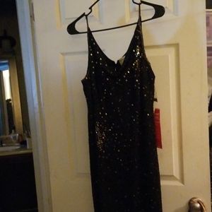 Sparkly sequined evening dress